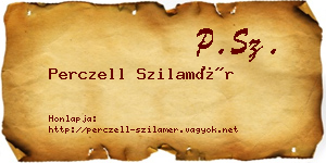Perczell Szilamér névjegykártya
